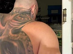 I asked the neighbor for sugar but crave his muscular hung cock