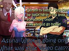 Asuna's hentai joi girlfriend experience edges you with big tits and monster cock ntr