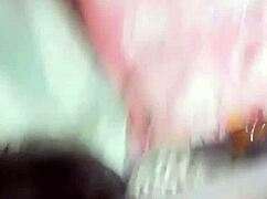 this horny thai girl grabs her sextoy n teases big tits ass in solo play