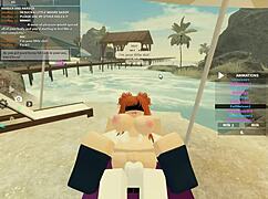 Roblox Slut Bent Over for Big Ass Doggystyle Pounding