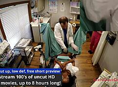 spy cam catches ebony college student nikki stars spreading for intense gyno exam by doctor at tampa university hidden hospital checkup