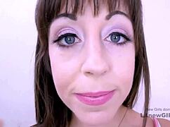 oh god that cute brunette daddy pounds model pussy on sofa