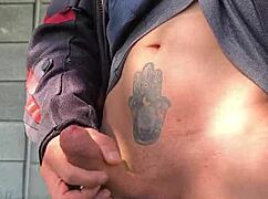 Forest Masturbation Flashing Gets Monster Cock Hard From Distant Watchers Orgasm