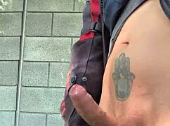 Forest Masturbation Flashing Gets Monster Cock Hard From Distant Watchers Orgasm