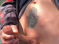 Forest Masturbation Flashing Gets Monster Cock Hard From Distant Watchers Orgasm