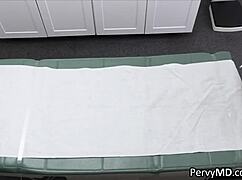 Doctor spies on latina teen patient fingering herself then pounds her tight pussy hard