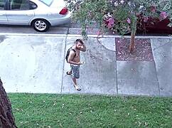 Big butt cougar wife cheats quickie fucks stranger boy doggystyle cumshot husband away