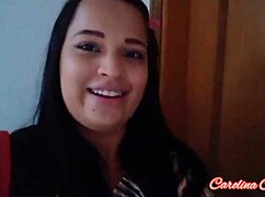 carolina carioca returns slamming big black cock deep in her fat ass brazilian style full bush