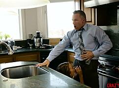 Petite teen Jill Kassidy swallows stepdad's monster cock then seduces naive guy