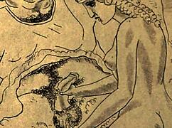 lost in vintage erotic art where hairy beauties explore antique pleasures slowly