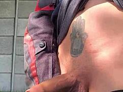 Forest Masturbation Flashing Gets Monster Cock Hard From Distant Watchers Orgasm