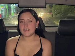 Creampie Fills Passenger After Bareback Driver Ride No Condom
