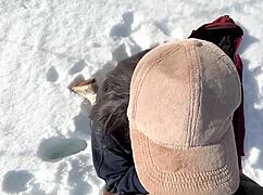 Hot asian lululemon girl fucked hard. Fitness orgasm in -20°c cold!