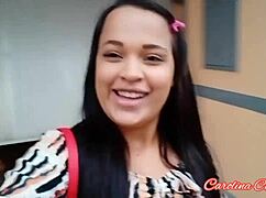 carolina carioca returns slamming big black cock deep in her fat ass brazilian style full bush