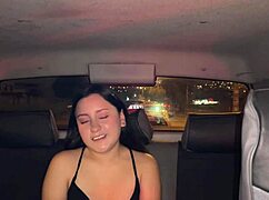 Creampie Fills Passenger After Bareback Driver Ride No Condom