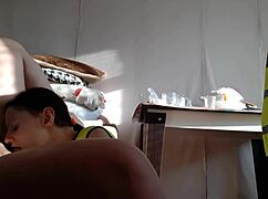these hot police brunettes in lesbian threesome LICK pussies till they CUM in mouths nonstop