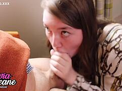 British 18yo Boldly Sucks Older Stranger Cock