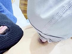 Roommate sneaks in to fuck my friend's tight sister pussy in dorm room full throttle