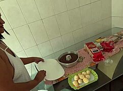 This petite amateur slut bends over for quick doggystyle creampie in her tight hairy pussy.