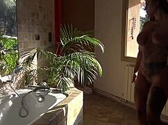 amanda savoring every inch of that huge interracial cock with her big tits