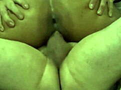 she rides his huge cock reverse cowgirl while he spanks her fat latina ass hard