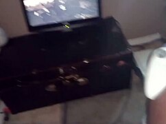 Stroking Small Cock During Skyrim Gameplay