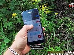 public agent picks up tattooed german milf for raw outdoor pov fucking