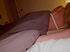 stepmom blows stepson after hubby fight and swallows cum