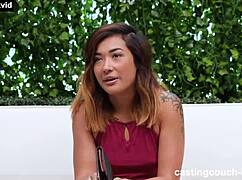 petite asian teen meets her first monster bbc riding it cowgirl on sofa