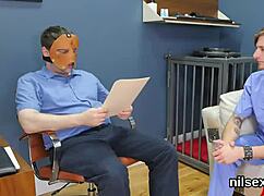 sluttish cutie dragged to loony bin for hardcore butthole therapy session