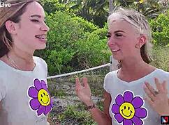 watch cuckold sugardaddy see chloe temple take double vaginal creampie in wild foursome!