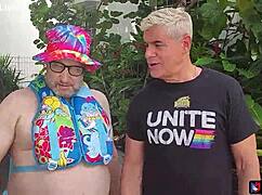 watch cuckold sugardaddy see chloe temple take double vaginal creampie in wild foursome!