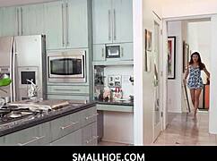 damn mina luxx that tiny asian beauty sucks bf's thick cock after hide and seek game