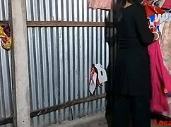 indian girlfriend in black dress gets fucked hard on webcam