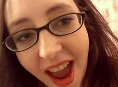 Audrey Alder Shyly Delivers Intense Blowjob Facial Cumshot