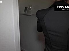 Kyara Nyx and Cris Angelo soak in piss play after steamy office work!