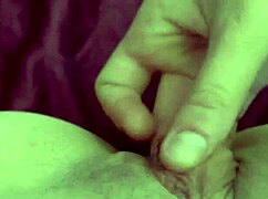Italian milf Artemisia fingers her wet shaved pussy POV closeup