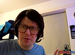 i'm the newbie slut slurping nerd cock first time handjob facial blowout