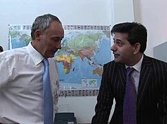 a bunch of guys dp these big tit sluts anally at work 😈🍑