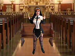 Fat granny nun superior dildos her wet pussy hard. Sinful orgasm hits big tits! 😈🍆💦🔥