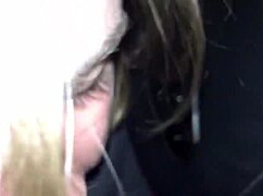 Girlfriend's Quick Car Blowjob for Mommy Milf