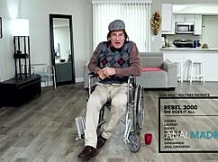 family gangbangs rebel rhyder's ass turning robot into anal cum dump