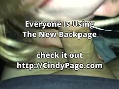 Girlfriend's Quick Car Blowjob for Mommy Milf