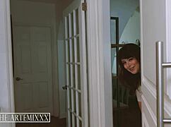 bbc streamer artemis gets sneaky under-table blowjob from big ass roommate bea york 😈💦