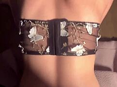 college slut's tight pussy creams hard on cock over dining table