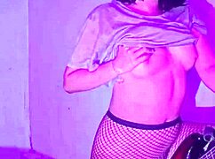 rockera puta emo teen strips and teases her softcore emo passion body!