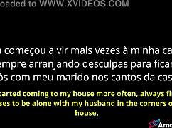 brazilian milf big ass clit cuckquean watches husband fuck friend anal