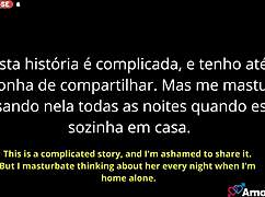 brazilian milf big ass clit cuckquean watches husband fuck friend anal