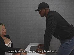 Dangerous Blonde Xiara Dark Swallows Officer Boris Jackson's Huge BBC