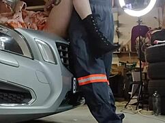 bellajames fucks bellarose34 for car repair cash in heels